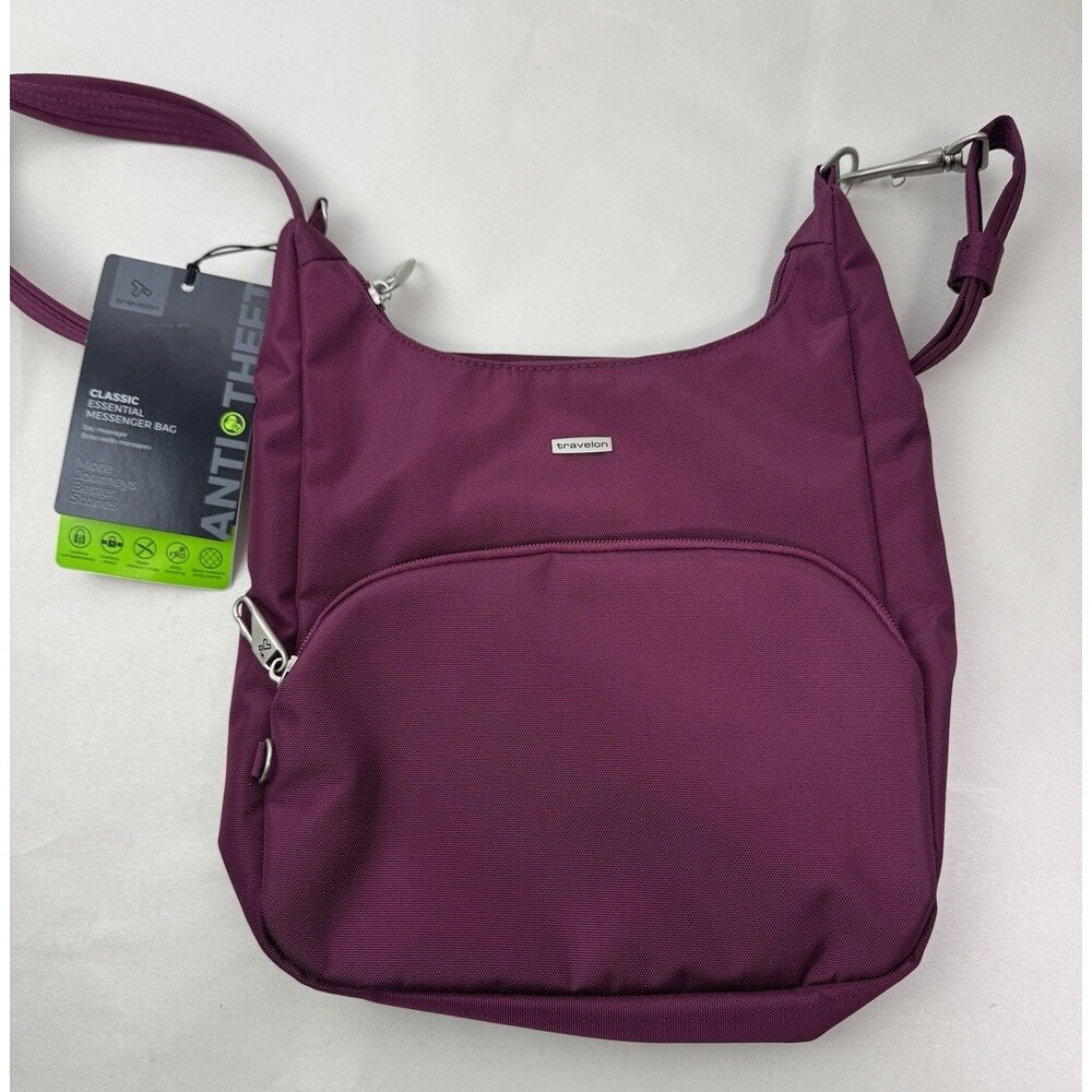 Travelon Anti-Theft Classic Essential Messenger Crossbody Bag NWT